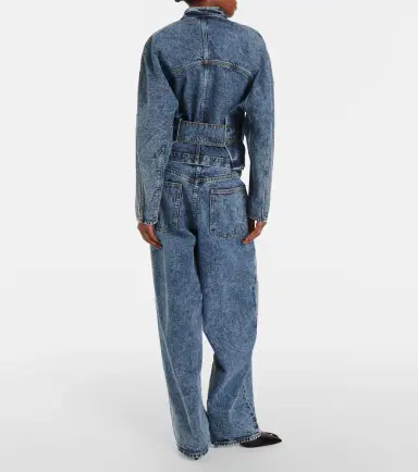 Alaïa Alaïa Round Racing denim jacket | Thumbnail 4