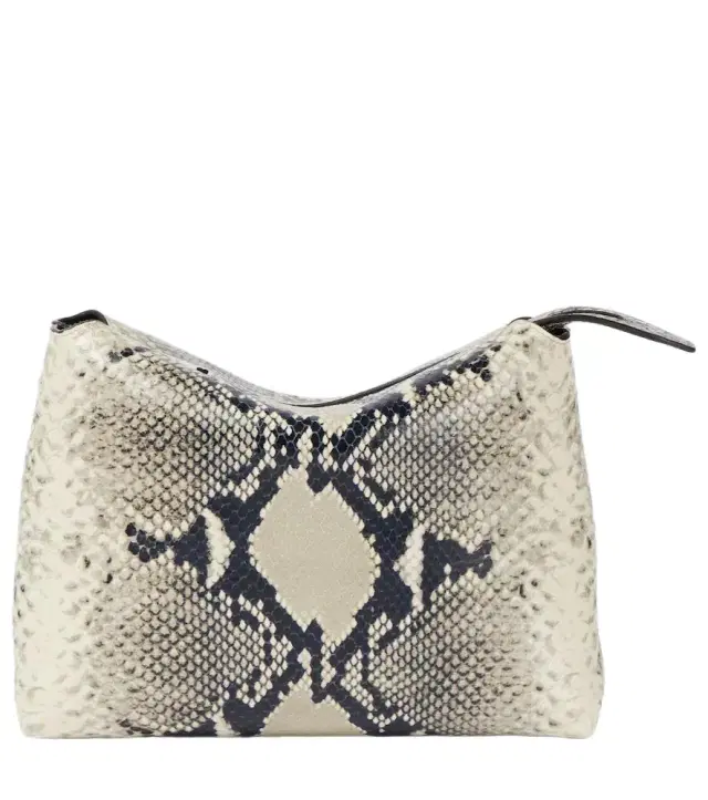 Lina snake-effect leather crossbody bag