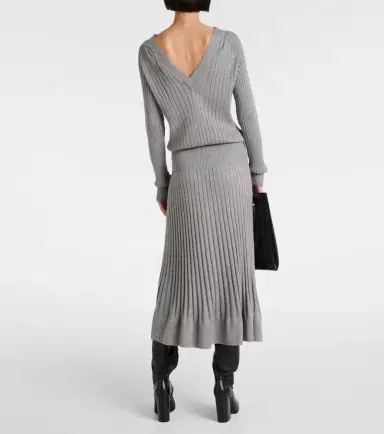 Proenza Schouler Eden wool-blend midi dress | Thumbnail 7