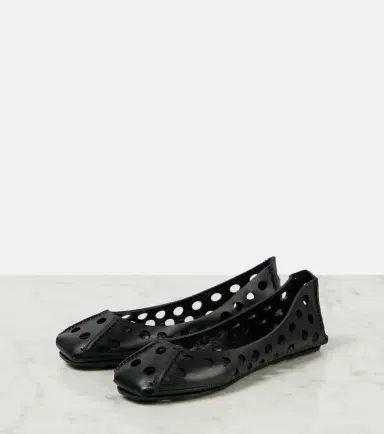 Alaïa Alaïa Perfo leather ballet flats | Thumbnail 3 Alaïa Alaïa Perfo leather ballet flats | Thumbnail 3