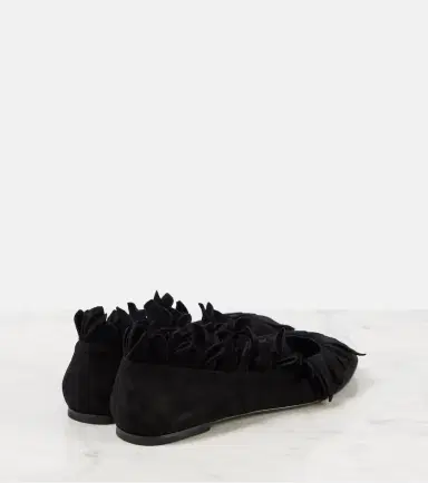 Alaïa Alaïa Petal suede ballet flats | Thumbnail 2