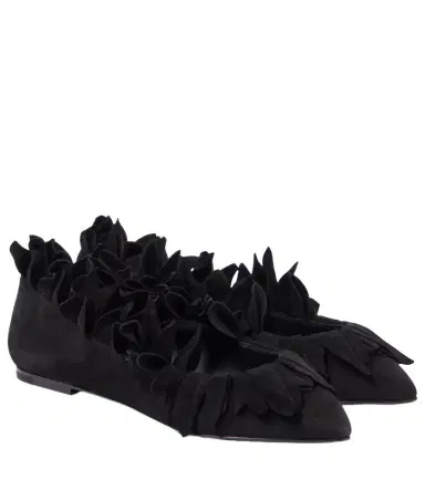 Alaïa Alaïa Petal suede ballet flats | Thumbnail 1