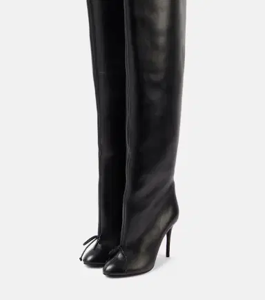 Alaïa Alaïa Bow-detail leather over-the-knee boots | Thumbnail 2 Alaïa Alaïa Bow-detail leather over-the-knee boots | Thumbnail 2