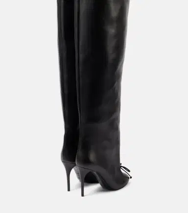 Alaïa Alaïa Bow-detail leather over-the-knee boots | Thumbnail 4 Alaïa Alaïa Bow-detail leather over-the-knee boots | Thumbnail 4
