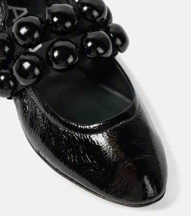 Alaïa Alaïa Sphere patent leather Mary Jane flats | Thumbnail 4 Alaïa Alaïa Sphere patent leather Mary Jane flats | Thumbnail 4
