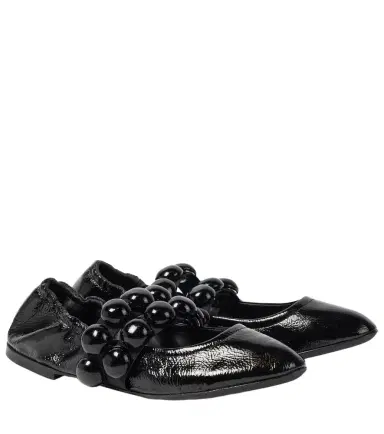 Alaïa Alaïa Sphere patent leather Mary Jane flats | Thumbnail 1 Alaïa Alaïa Sphere patent leather Mary Jane flats | Thumbnail 1