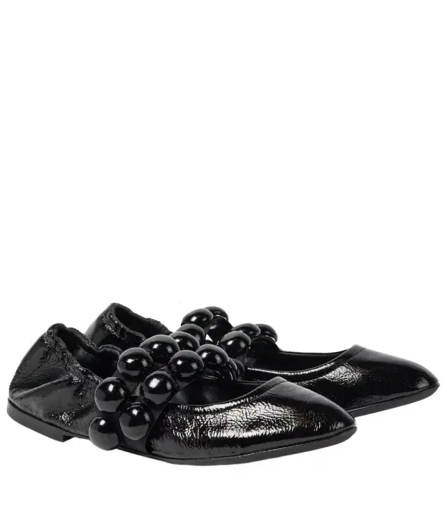Alaia Alaïa Sphere patent leather Mary Jane flats