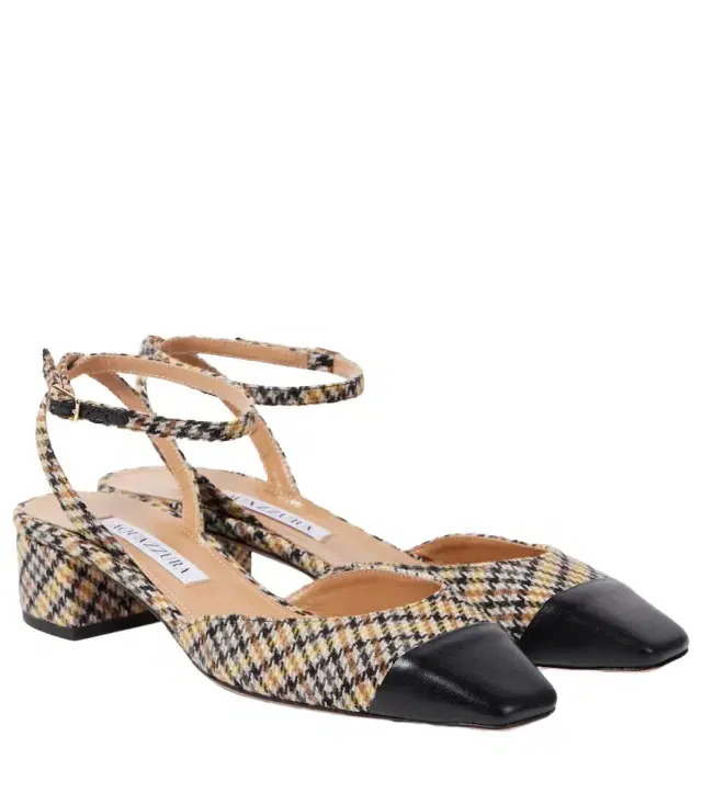 Aquazzura French Flirt 35 tartan pumps