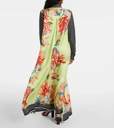 Dolce & Gabbana Capri printed silk satin shirt dress | Thumbnail 3