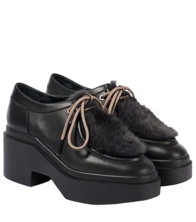 CLERGERIE Norton leather platform flats