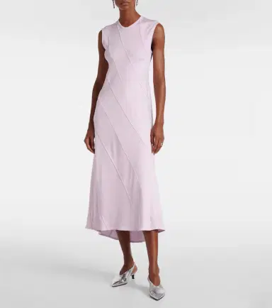 Jil Sander Asymmetric midi dress | Thumbnail 2