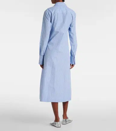 Jil Sander Pinstripe cotton shirt dress | Thumbnail 3