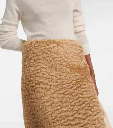 Jil Sander Mohair and cotton skirt | Thumbnail 3