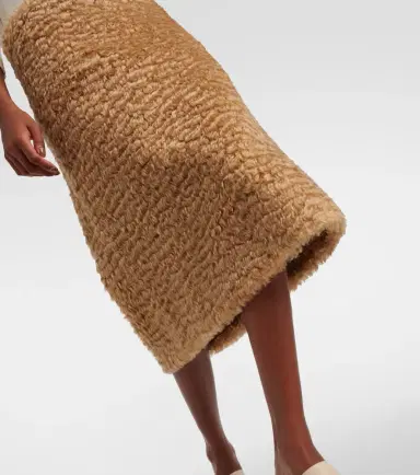 Jil Sander Mohair and cotton skirt | Thumbnail 5