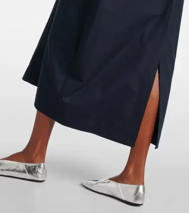 Jil Sander Gathered cotton poplin shirt dress | Thumbnail 5