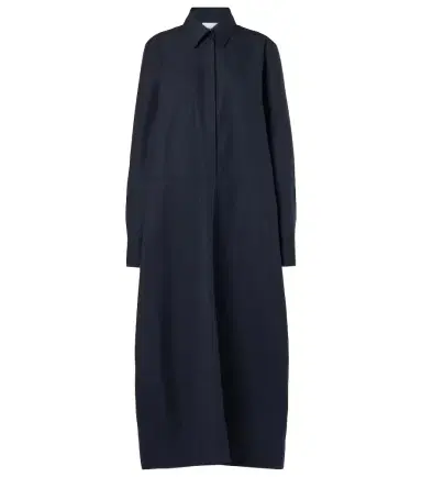 Jil Sander Gathered cotton poplin shirt dress | Thumbnail 1