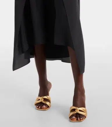 Gianvito Rossi Amour 85 metallic leather mules | Thumbnail 5