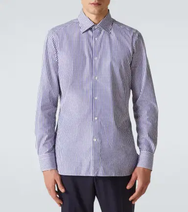 Zegna Striped cotton shirt | Thumbnail 4 Zegna Striped cotton shirt | Thumbnail 4