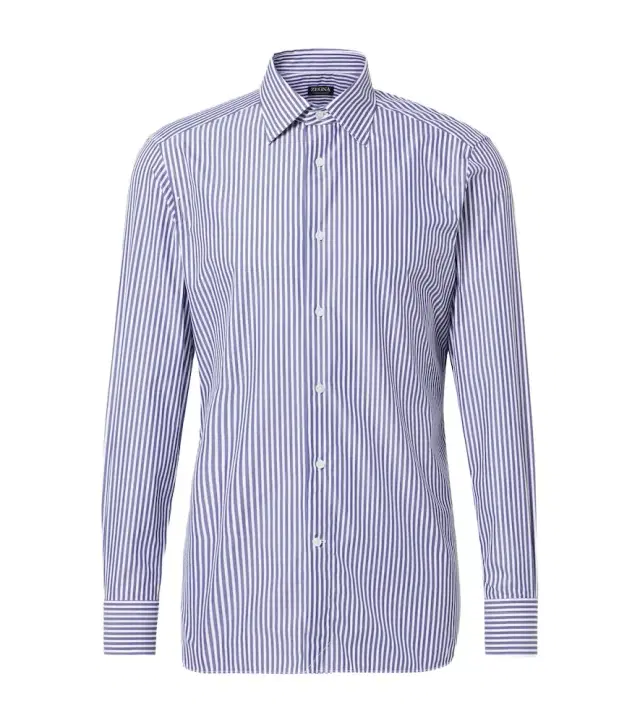 Zegna Striped cotton shirt