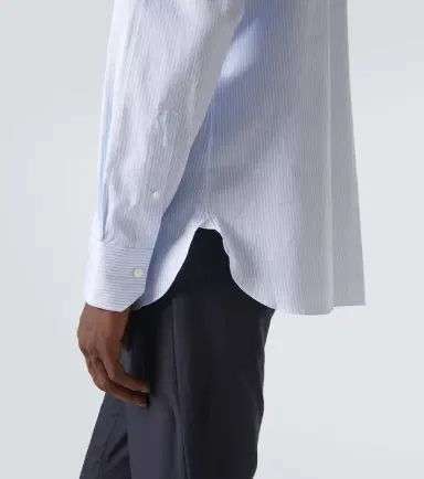 Zegna Trofeo striped cotton shirt | Thumbnail 4 Zegna Trofeo striped cotton shirt | Thumbnail 4