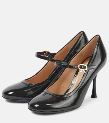 Gianvito Rossi Carla 85 patent leather Mary Jane pumps | Thumbnail 3