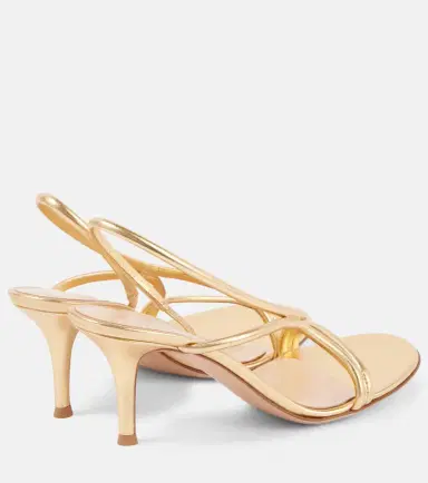 Gianvito Rossi Metallic leather sandals | Thumbnail 2