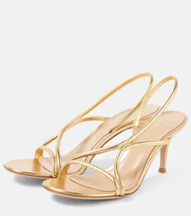 Gianvito Rossi Metallic leather sandals | Thumbnail 3