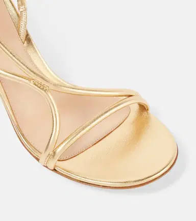 Gianvito Rossi Metallic leather sandals | Thumbnail 4