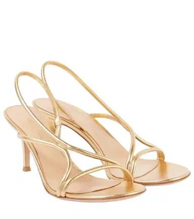 Gianvito Rossi Metallic leather sandals | Thumbnail 1