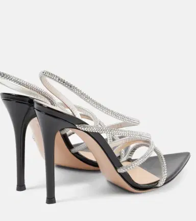 Gianvito Rossi Crystal Ettie leather sandals | Thumbnail 2