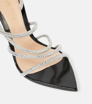 Gianvito Rossi Crystal Ettie leather sandals | Thumbnail 4