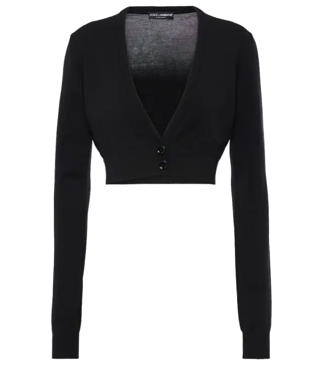 Dolce & Gabbana Cropped virgin wool cardigan