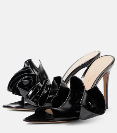 Gianvito Rossi Gabrielle 105 leather mules | Thumbnail 2