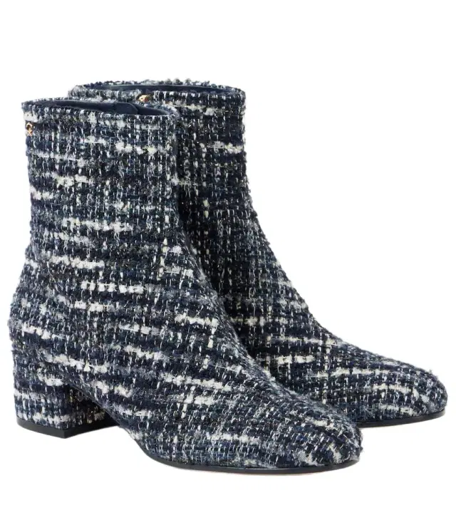 Gianvito Rossi 45 bouclé ankle boots