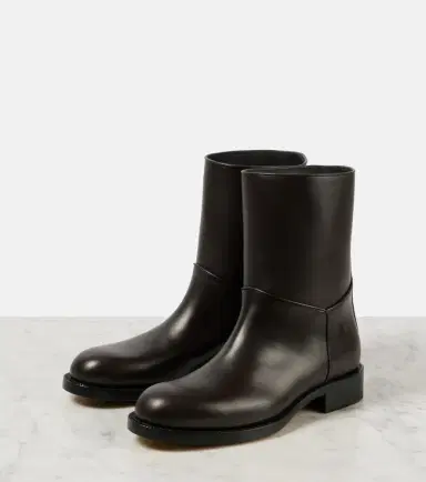 The Row Nobilis leather ankle boots | Thumbnail 4
