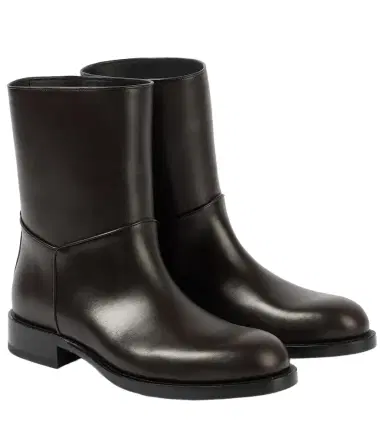 The Row Nobilis leather ankle boots | Thumbnail 1