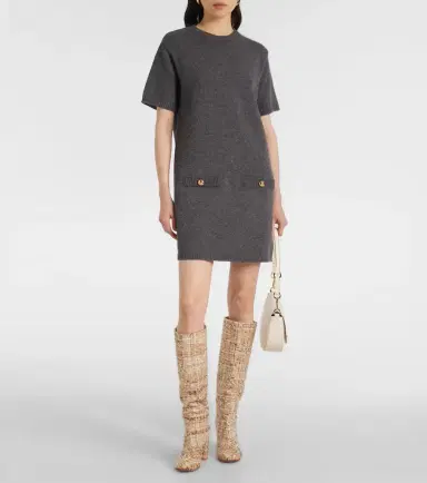 Gianvito Rossi Bouclé knee-high boots | Thumbnail 6