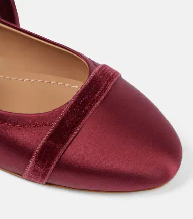Malone Souliers Spencer satin ballet flats | Thumbnail 2
