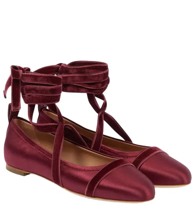 Malone Souliers Spencer satin ballet flats
