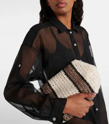 JADE SWIM Mika mesh shirt dress | Thumbnail 3
