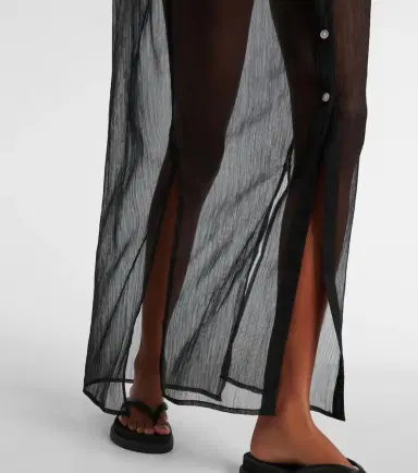 JADE SWIM Mika mesh shirt dress | Thumbnail 7