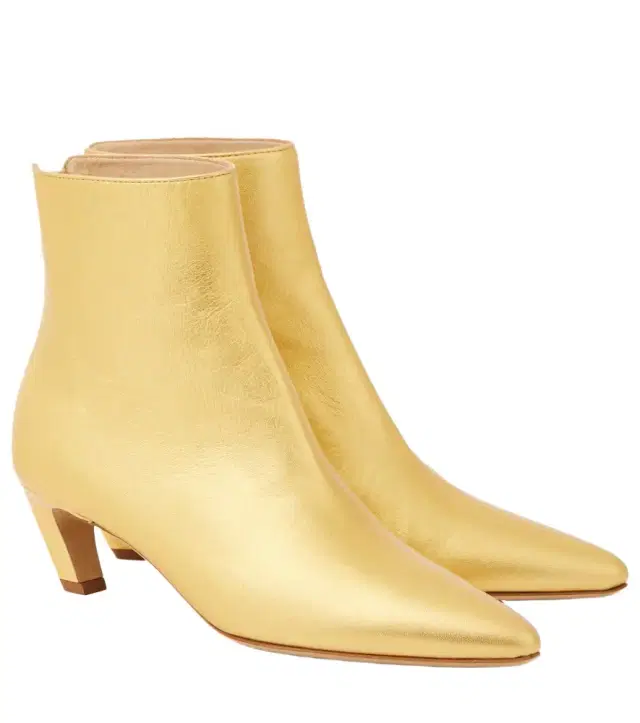 Gabriela Hearst Clayton metallic leather ankle boots