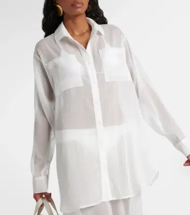 JADE SWIM Mika sheer shirt | Thumbnail 2 JADE SWIM Mika sheer shirt | Thumbnail 2