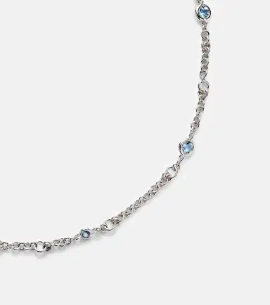 Spinelli Kilcollin Gravity Estrella sterling silver necklace with aquamarines | Thumbnail 5