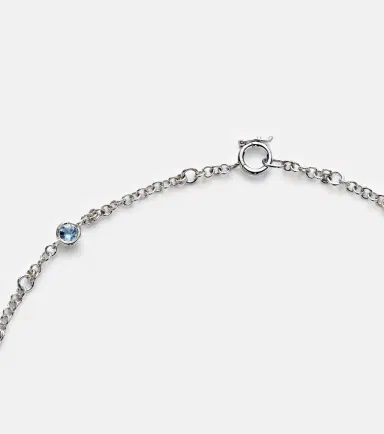 Spinelli Kilcollin Gravity Estrella sterling silver necklace with aquamarines | Thumbnail 6