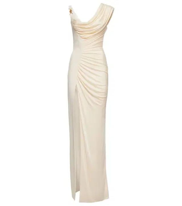Medusa '95 draped crêpe gown