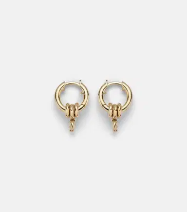 Spinelli Kilcollin Zahra Micro 18kt gold hoop earrings with diamonds | Thumbnail 4