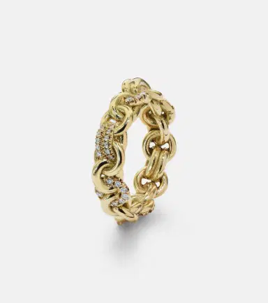 Spinelli Kilcollin Fused Serpens Medium 18kt gold ring with diamonds | Thumbnail 2
