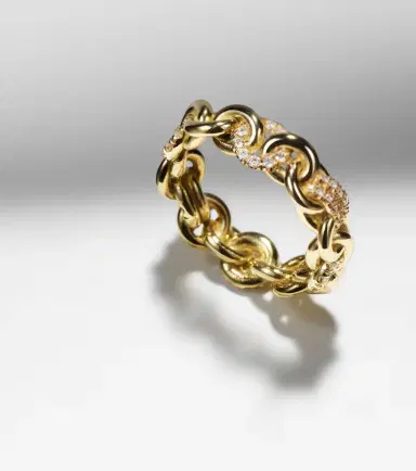 Spinelli Kilcollin Fused Serpens Medium 18kt gold ring with diamonds | Thumbnail 3