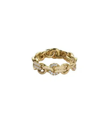 Spinelli Kilcollin Fused Serpens Medium 18kt gold ring with diamonds | Thumbnail 1